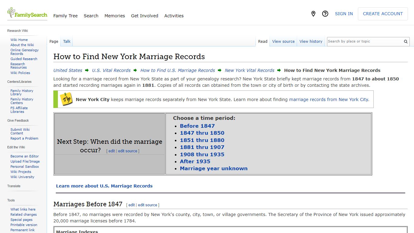 How to Find New York Marriage Records • FamilySearch